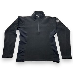 The North Face Fleece Half Zip Pullover Womens M black Mock Neck 61661